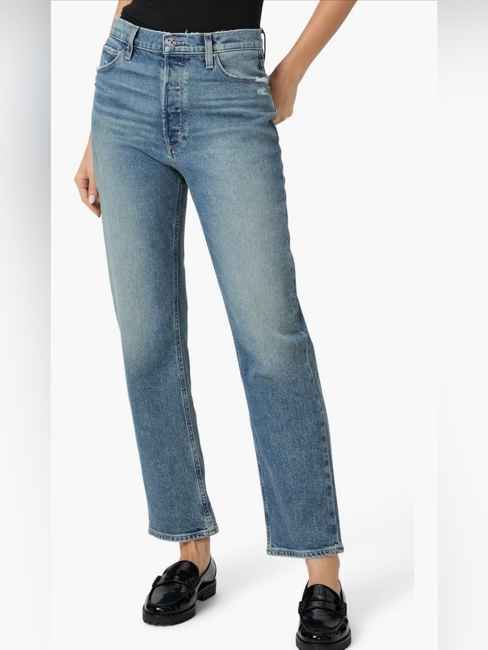 PAIGE Sawyer Button Fly Straight Leg Jeans